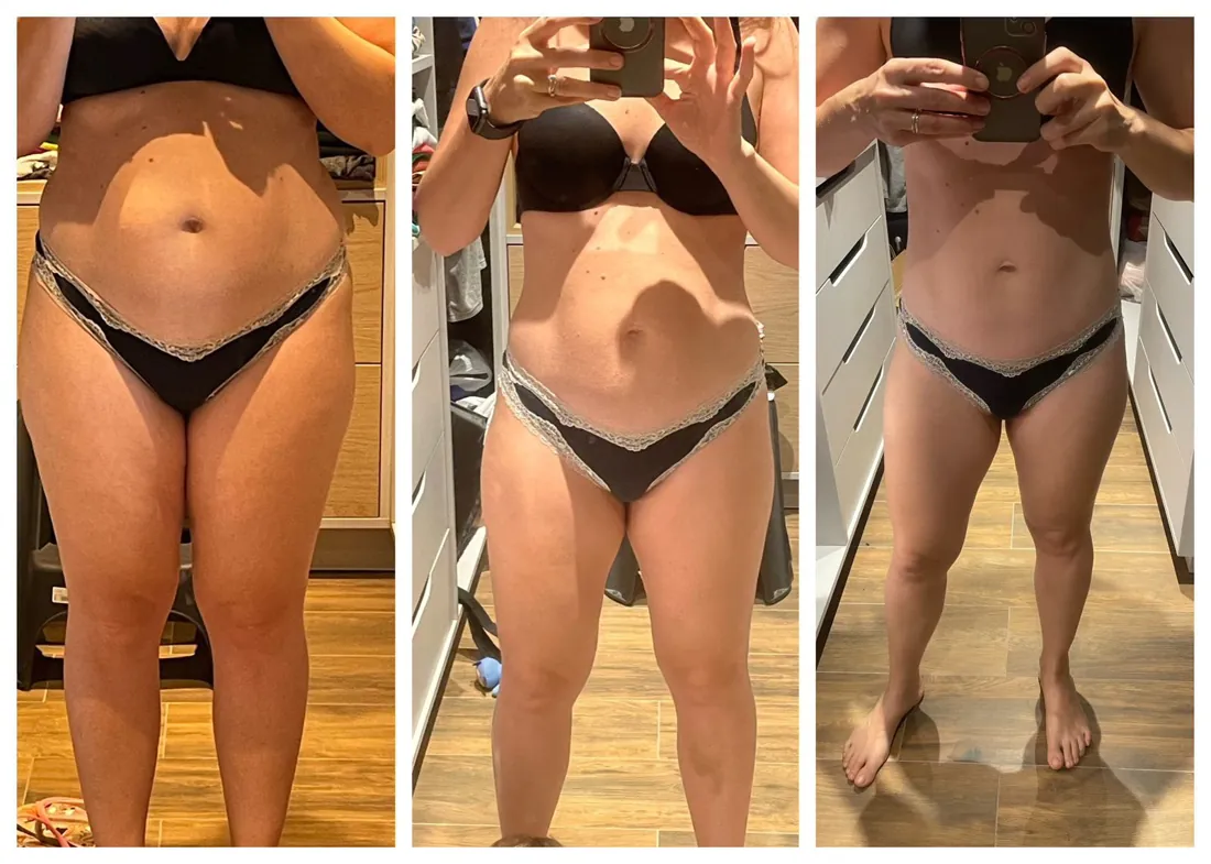 Antes e depois de aluna da RO Training