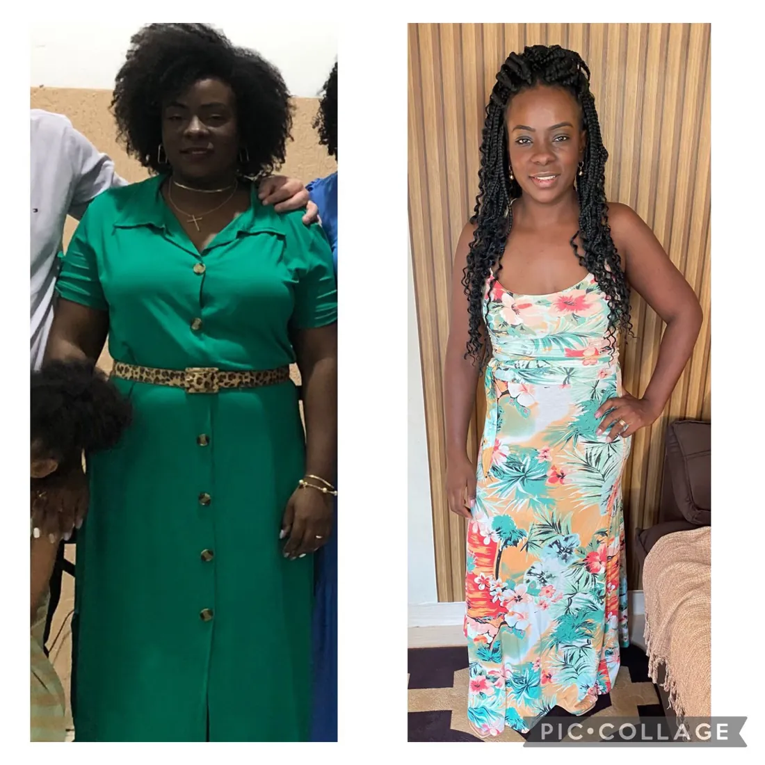Antes e depois de aluna da RO Training