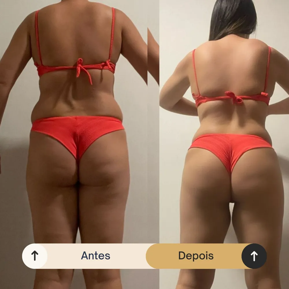 Antes e depois de aluna da RO Training